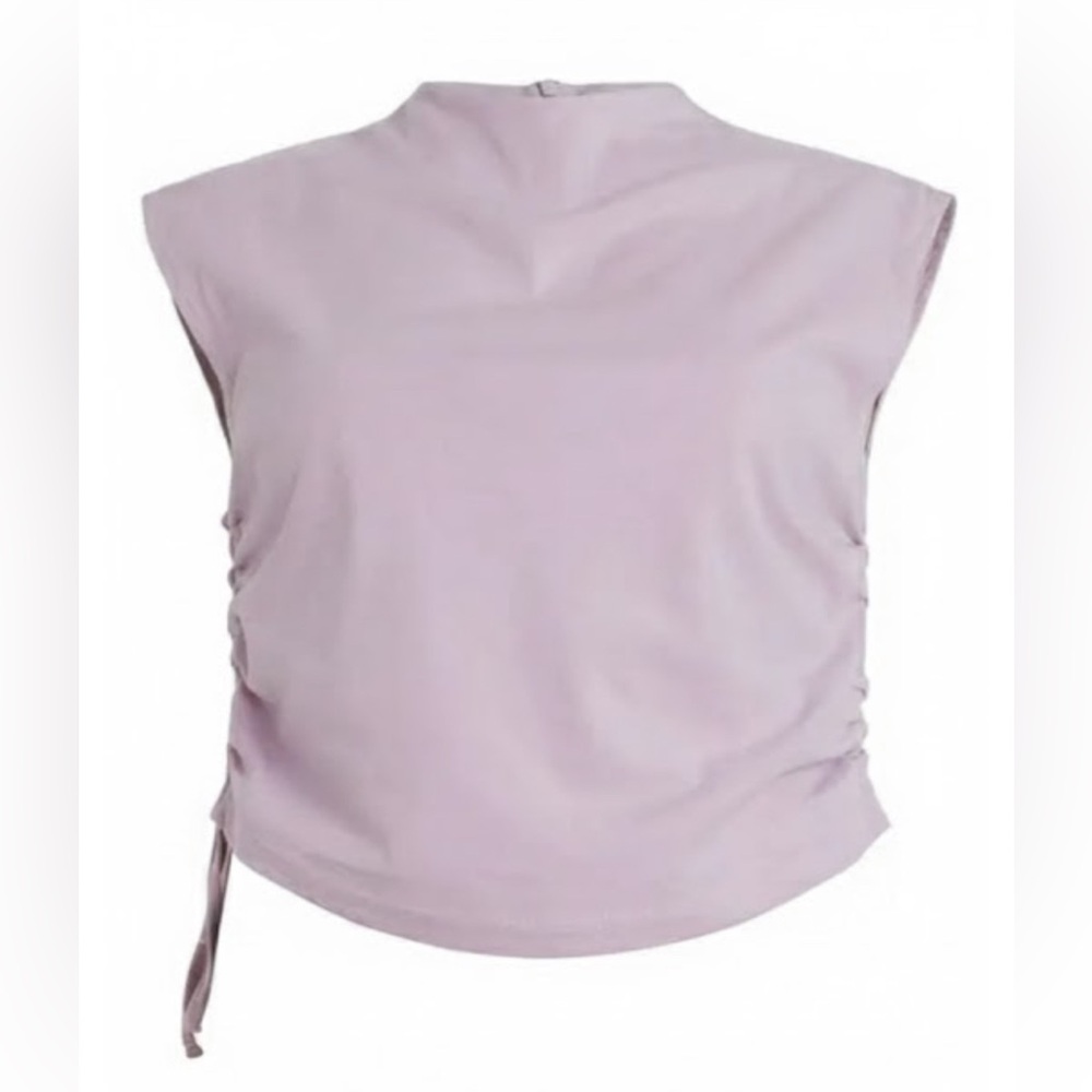 AllSaints Lavender Ruched Sleeveless Top – Size 6 (US 6)